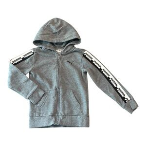 Puma hooded gray jacket